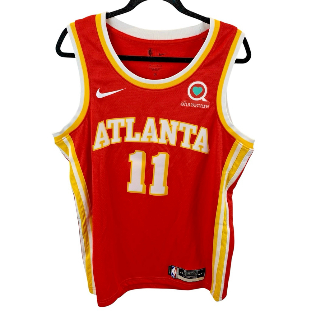 NWT Atlanta Hawks Trae Young #11 Authentic Nike Swingman NBA Jersey Size 48/Lrg